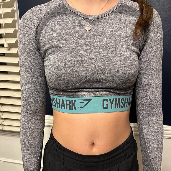 Gymshark S Women’s Workout Long Sleeve Shirt Weight Lifting Gym - Picture 3 of 5